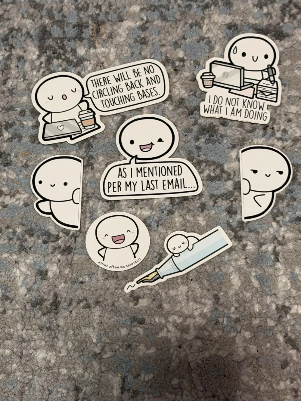 THECOFFEEMONSTERZCO Die Cut Stickers